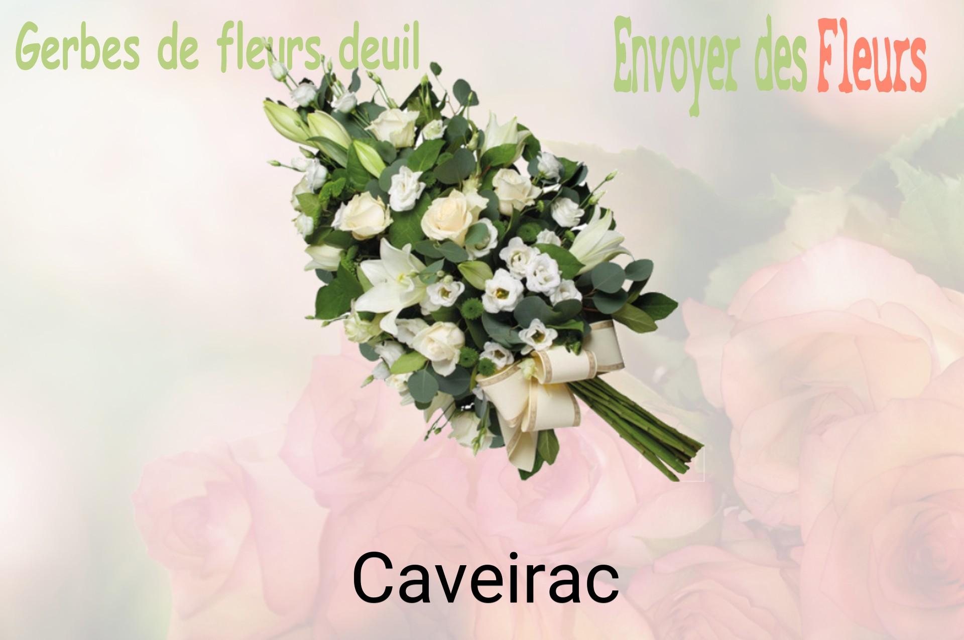 Gerbe de fleurs de deuil livrée à Caveirac